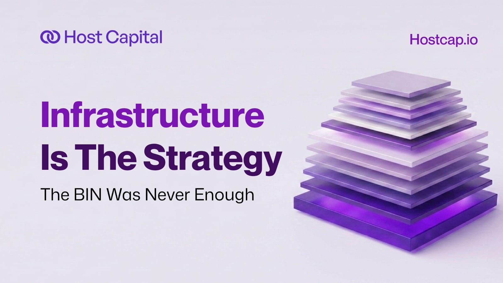 Infrastructure Is the Strategy